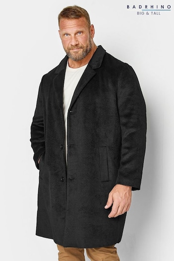 BadRhino Big & Tall Black Single Brested Coat (850541) | £65