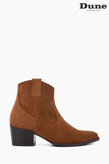 Dune London Possible Western Low Black Boots (850827) | £140