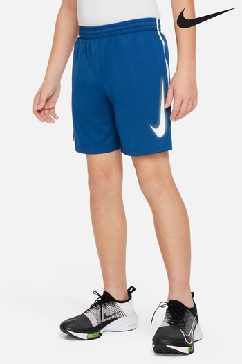 Nike Teal Blue Dri-FIT Multi+ Graphic Training Shorts (850955) | £20