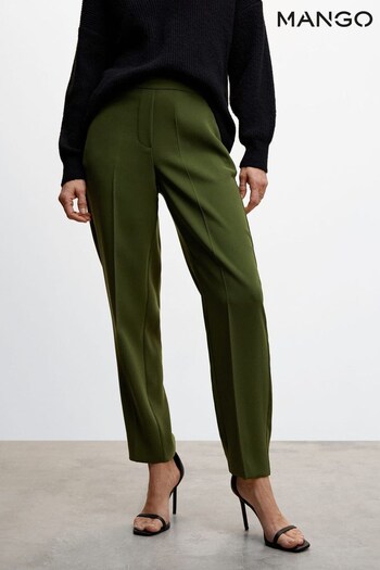 Mango Green Flowy Suit Trousers (851140) | £36