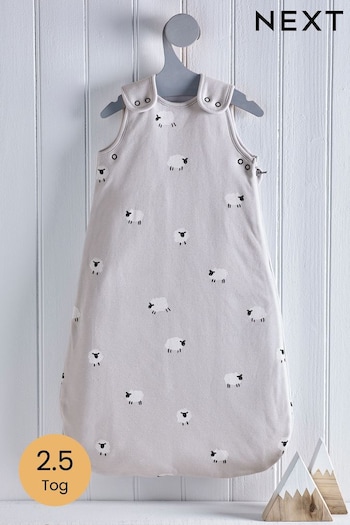 Grey Sheep Baby 100% Cotton 2.5 Tog Sleep Bag (851301) | £26 - £30