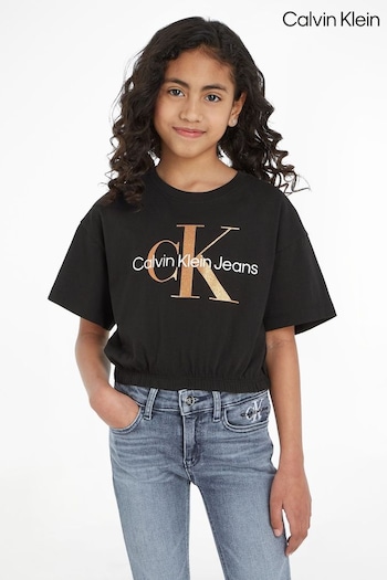 Calvin Klein Kids Bronze Monogram T-Shirt (851678) | £40