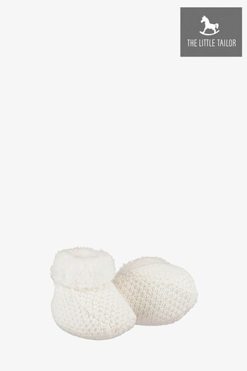 The Little Tailor Baby Knitted Plush Lined Booties (851782) | £19