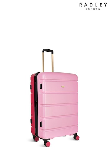 Radley London Pink Lexington  - Colour Block 4 Wheel Large Suitcase (852035) | £199