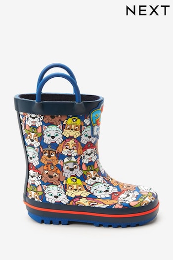 Navy PAW Patrol Wellies With Pull-on Handles (852315) | £19 - £22