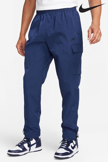 nike patterns Navy Sports Utility Woven Cargo Joggers (852426) | £73