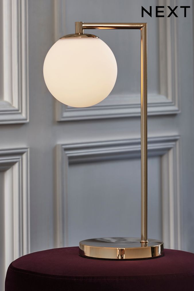 Thin gold best sale lamp