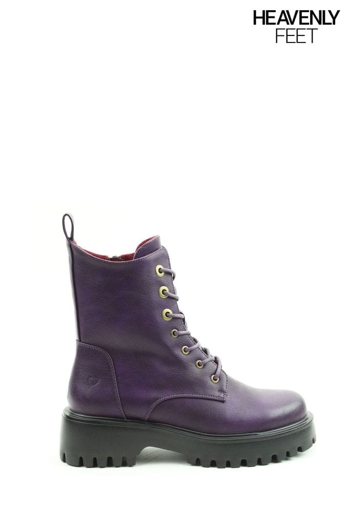 Purple ankle boots uk deals