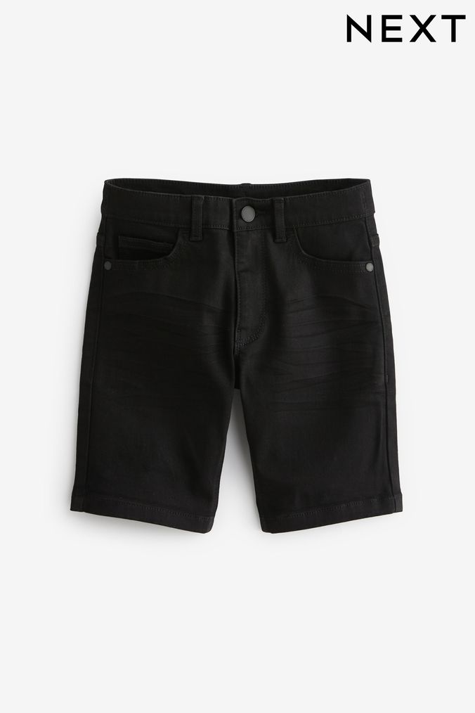 Boys black ripped hot sale shorts