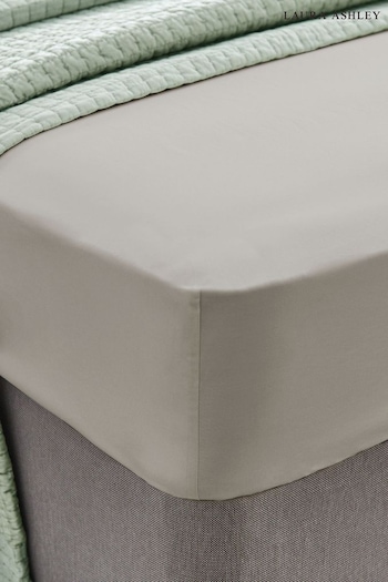 Laura Ashley Steel 400 Thread Count Cotton Fitted Sheet (852996) | £30 - £45