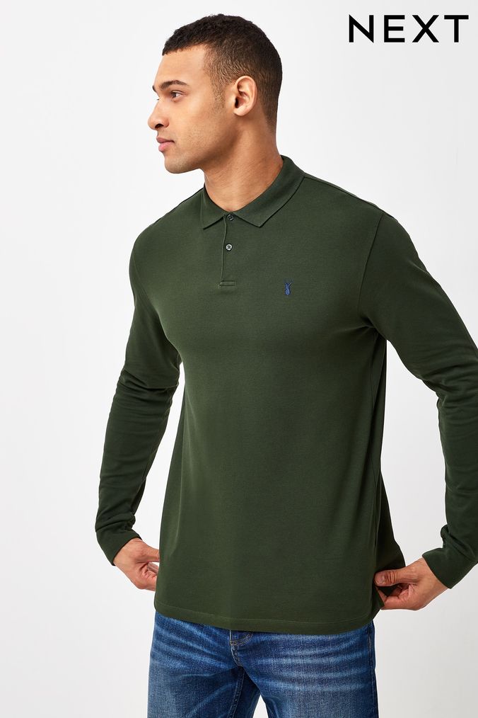 Next long top sleeve polo