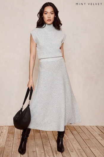Mint Velvet Grey A-Line Sleeveless Dress (853873) | £119