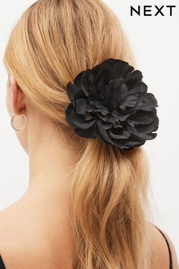 Black Flower Corsage Scrunchie (854002) | £8