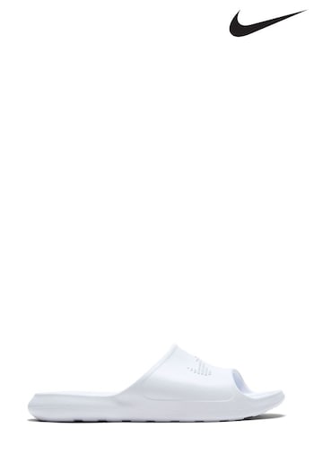 Nike White Victori 1 Shower Sliders (854316) | £23 - £25