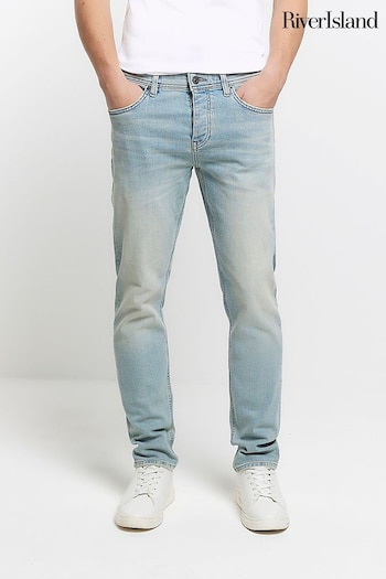 River Island Light blue Slim Fit Jeans (854324) | £45
