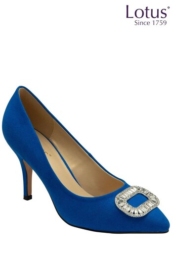 Lotus Blue Stiletto Heel Court Shoes (854436) | £70