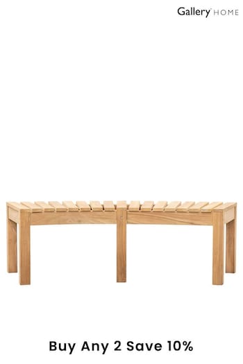 Gallery Home Natural Ballivor Without Backrest Bench (854749) | £1,000