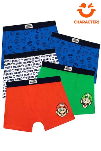 Character Multi White Super Mario Kids Underwear Multipack 5 Pack (855051) | £19