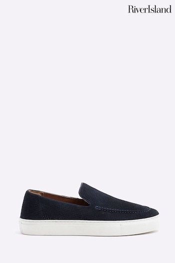 River Island Blue Suede Loafers (855118) | £45