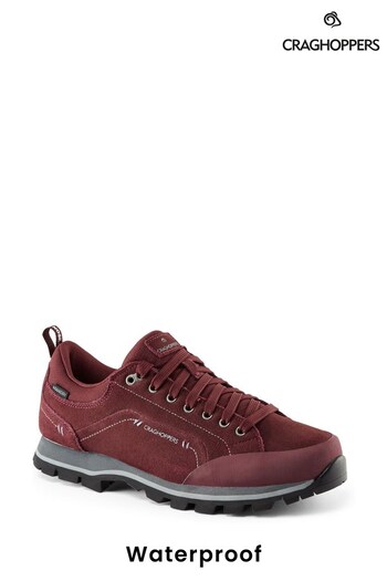 Craghoppers Burgundy Red Jacara Eco Shoes (855119) | £120