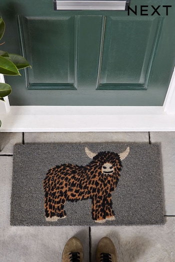 Natural Hamish The Highland Cow Doormat (855471) | £16