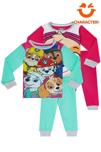 Character Pink Paw Patrol Skye And Everest Pyjamas 2 Pack (855522) | £28