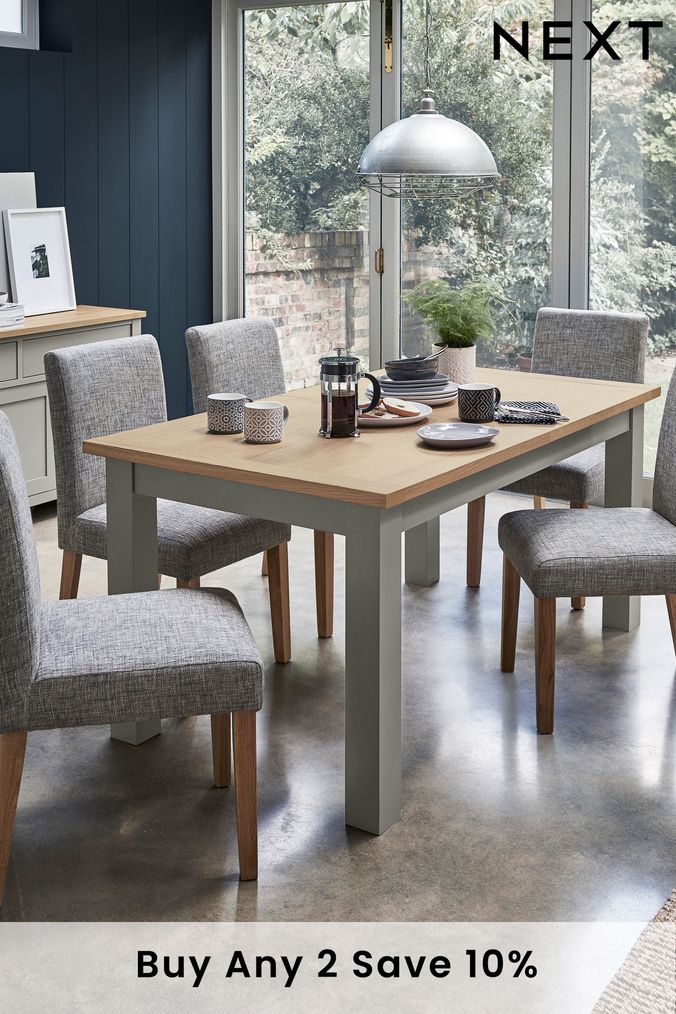 Grey painted best sale table and chairs