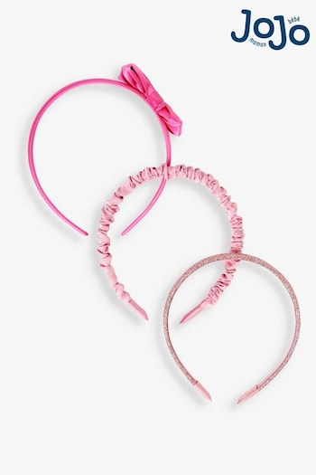JoJo Maman Bébé Pink 3-Pack Headbands (856363) | £12