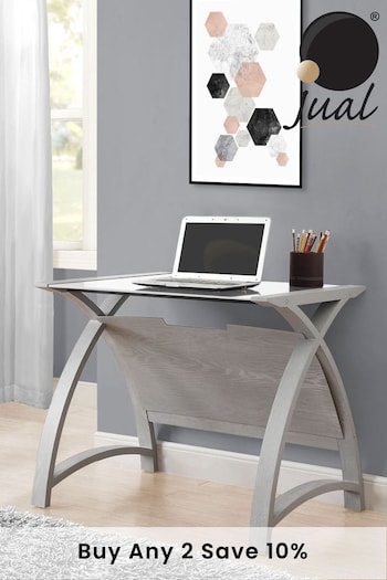 Jual Grey Helsinki Small Wooden Laptop Desk (856424) | £315
