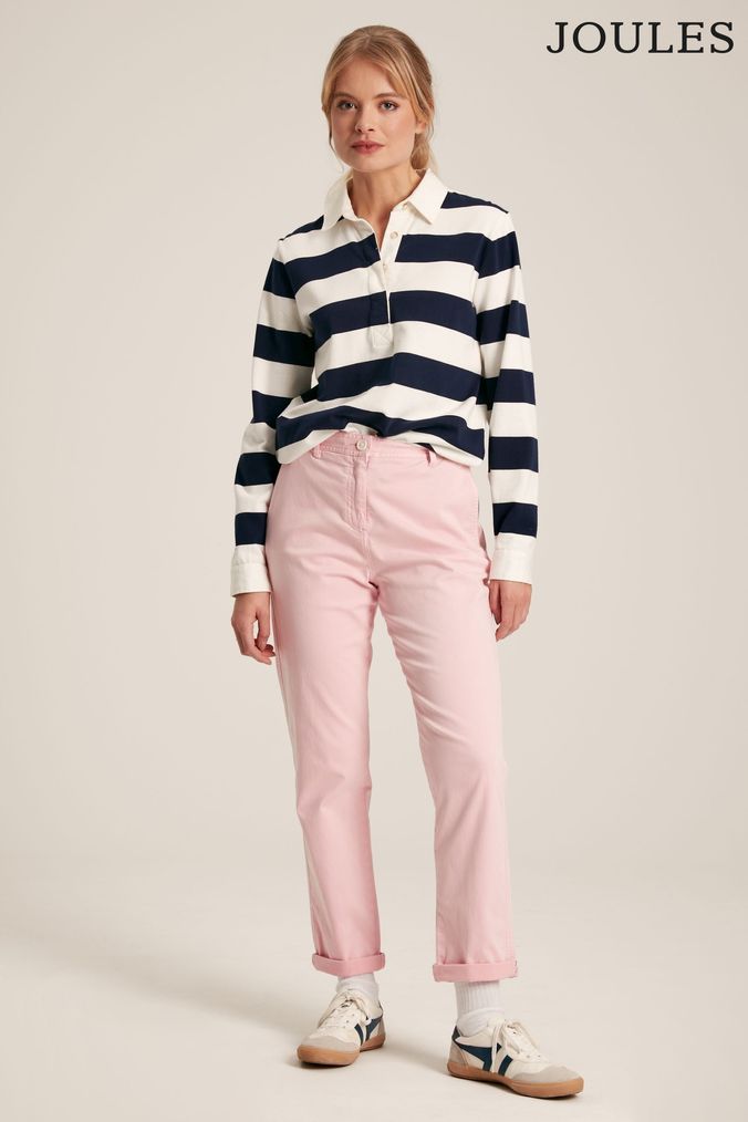 Pink chino pants sales womens