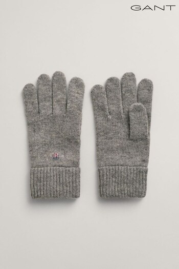 GANT Shield Wool Black Gloves (857298) | £45