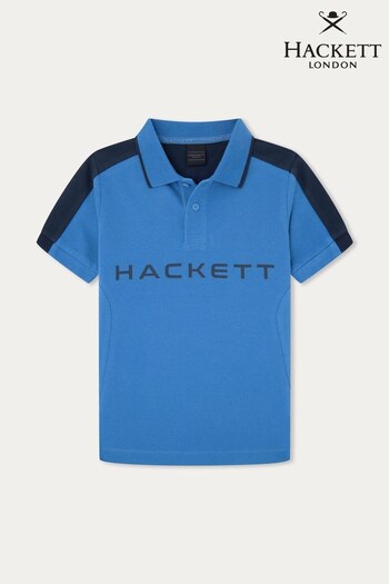 Hackett London Kids Blue Polo Shirt (858380) | £70