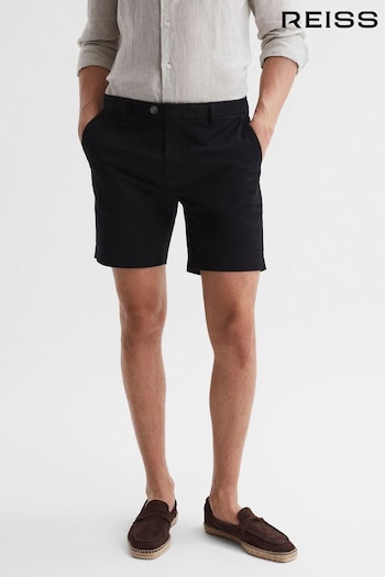 Reiss Black Wicket S Short Length Casual Chino Shorts (858777) | £78