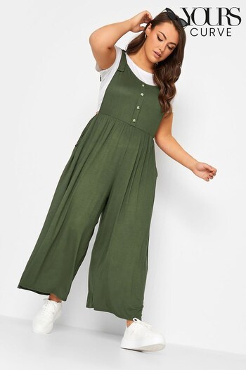Yours Curve Green Limited Culotte Dungaree (859458) | £34
