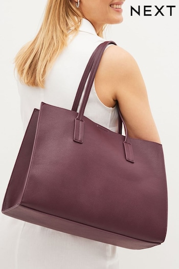Berry Red Formal Open Tote Bag (861018) | £30