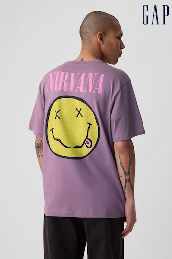Gap Purple Nirvana Cotton Graphic Short Sleeve T-Shirt (861021) | £20