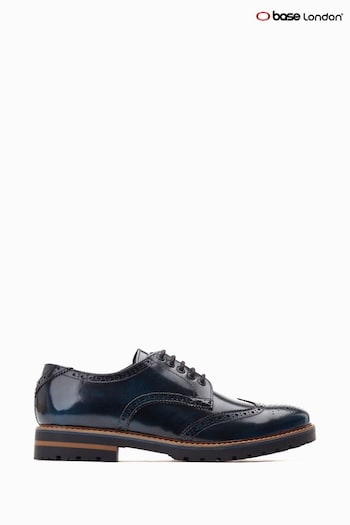 Base London Blue Gibbs Lace Up Brogue their Shoes (861235) | £80