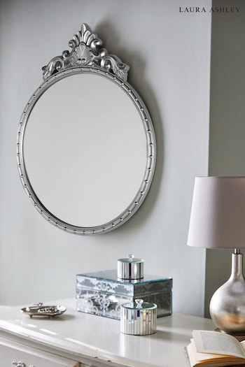 Laura Ashley Silver Overton Ornate Mirror (861272) | £140