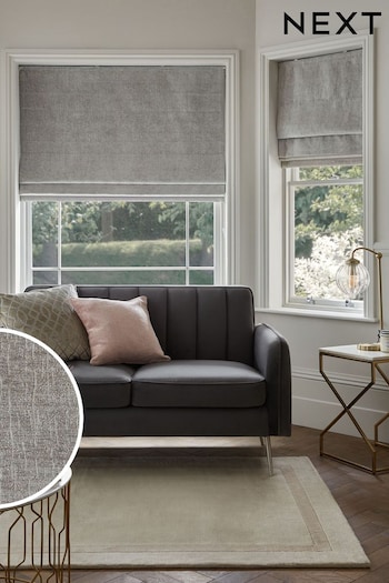 Silver Grey Ready Made Heavyweight Chenille Lined Blinds (861899) | £45 - £100