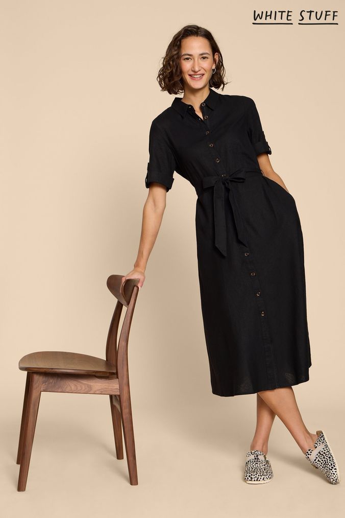 White stuff marina linen dress top