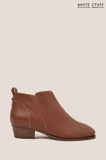 White Stuff Natural Willow Leather Ankle YM0YM00239 Boots (862228) | £79