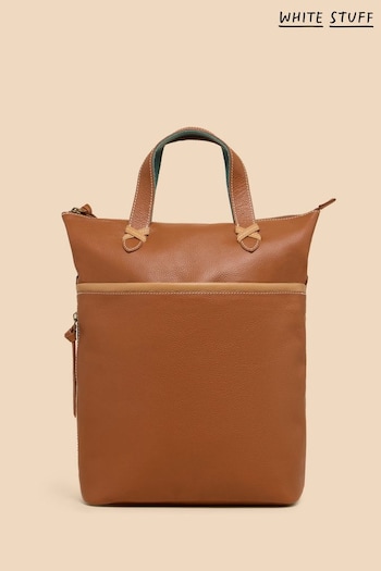 White Stuff Brown Leather Convertible new Backpack (862266) | £89