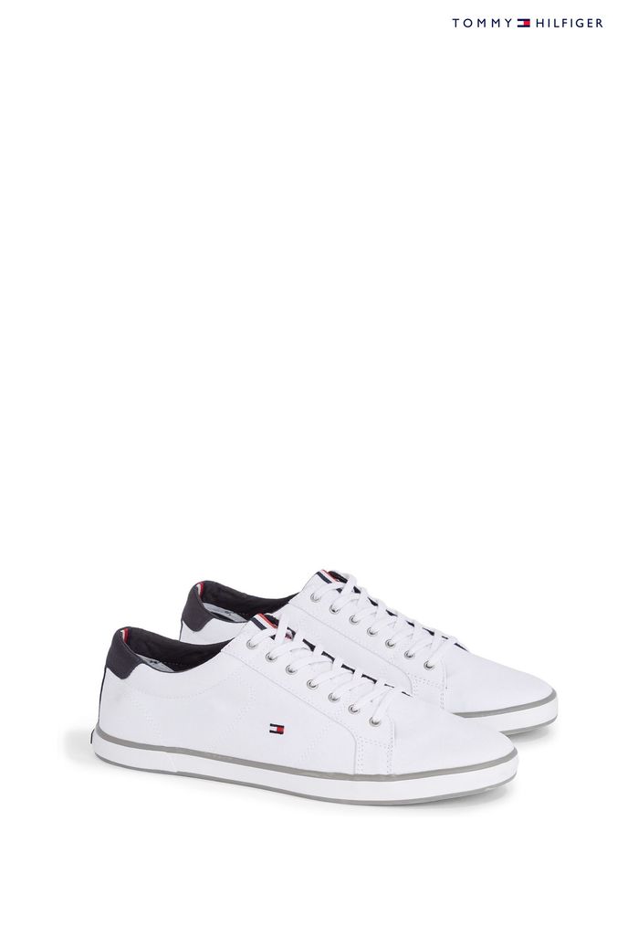 Tommy hilfiger hot sale white trainers mens