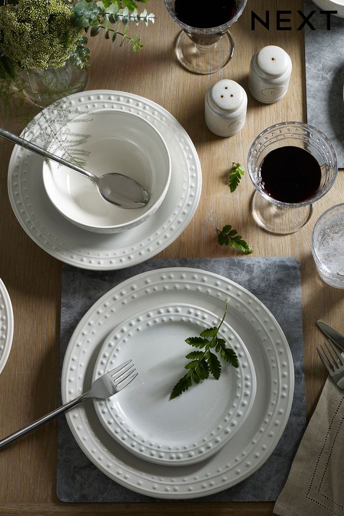White Langley 12 Piece Dinner Set (863101) | £68