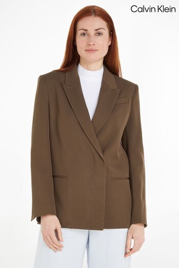 Calvin Klein Natural Wool Twill Blazer (863859) | £400