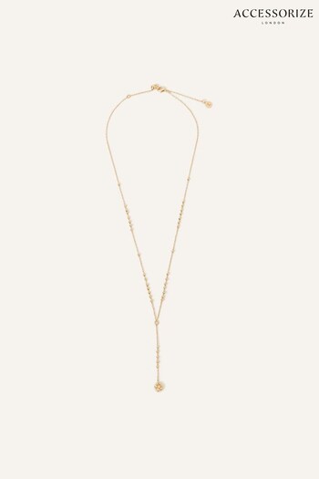 Accessorize 14ct Gold Plated Y-Chain Necklace (864214) | £20