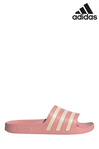 adidas Pink Sportswear Adilette Aqua Slides (864320) | £20