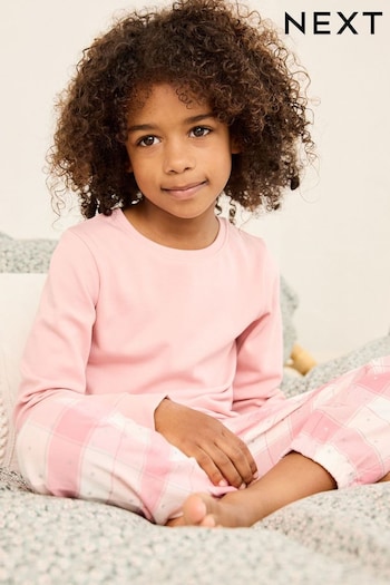 Pink Woven Check Pyjamas (3-16yrs) (865452) | £16 - £21