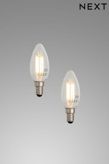 2 Pack 4W LED SES Candle Light Bulbs (865662) | £8