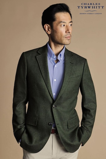 Charles Tyrwhitt Black Slim Fit Twill Wool Texture Suit: Jacket (865663) | £230